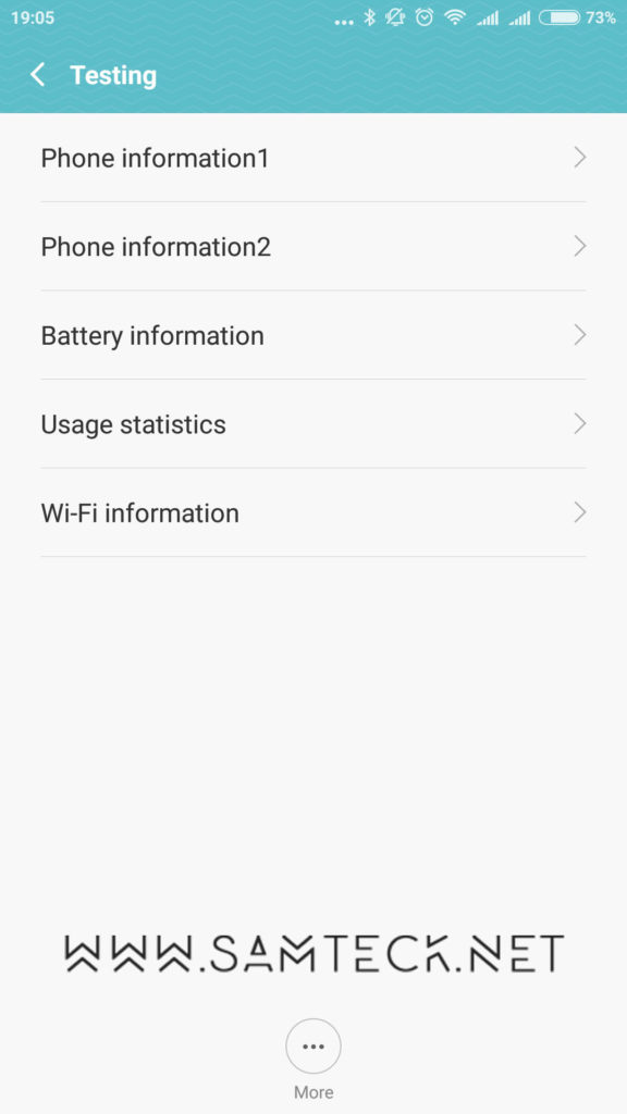 redmi note 3 phone info menu